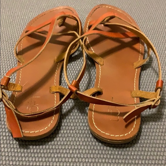 Loft brown leather sandals - Picture 4 of 4